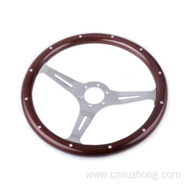 RASTP universal spoke chrome steering wheel with horn